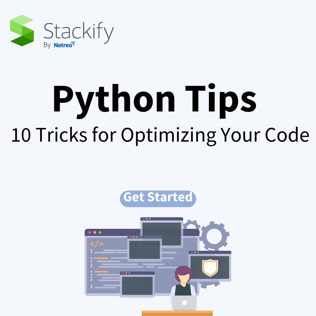 Stackify's tweet image. Check out our latest blog post for 10 Python tips and tricks for optimizing your code! These tips will help you write more efficient and effective code.
Read the blog: hubs.ly/Q01NSvlx0
#pythonprogramming #optimizingcode #codingtips #pythontricks