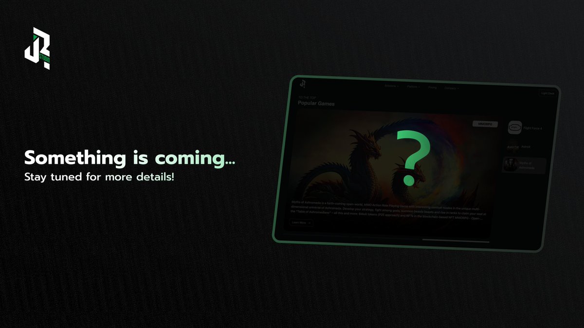 N3musFdn's tweet photo. Gamers, rejoice! ๐ฎ๐น
At JR Studio, we know you just wanna have fun. And game devs, we hear you - you just wanna deliver it.
That's why we're constructing the ultimate place that brings it all together. Stay tuned for more... ๐
#JRStudio #GamingRevolution #ComingSoon https://t.co/HkHo7wrmCa