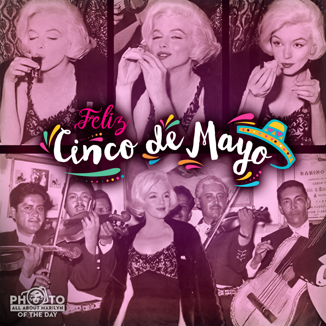 MARILYN MONROE #PhotoOfTheDay — #HappyCincoDeMayo & #HappyFriday! 💋. Hope you celebrate like MM did here in Mexico in 1962. She enjoyed #mariachimusic, 🌮s & more at El Taquito.

#MarilynMonroeFans #AllAboutMarilyn #MarilynMonroe #marilynmonroephotos #MarilynMonroeMoment