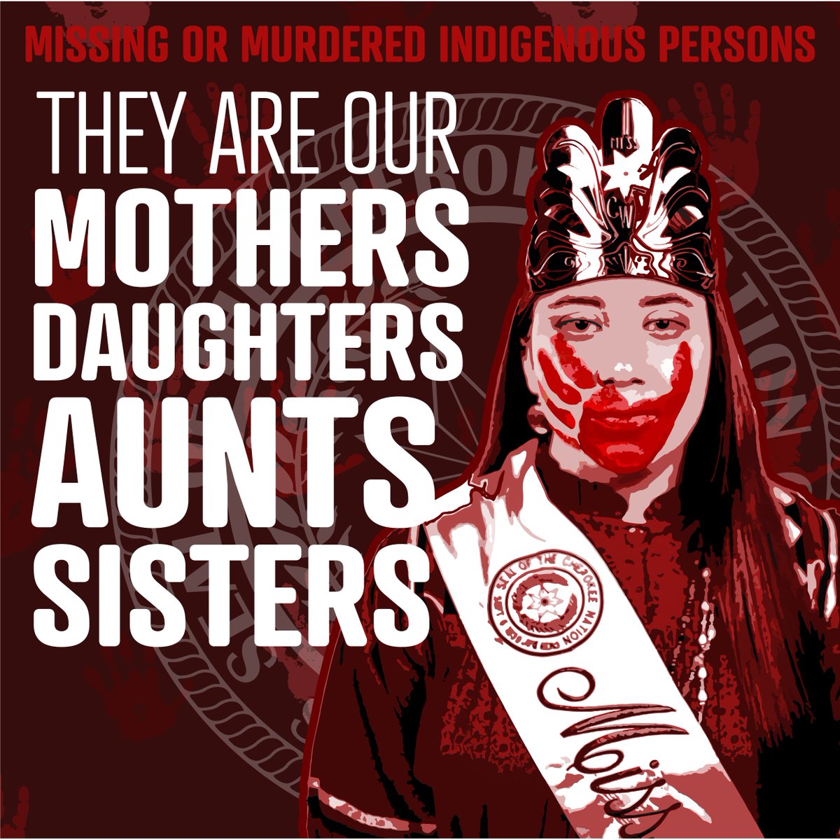 Today — and always — we must work #together to end this cycle of missing and murdered Indigenous people and bring missing Cherokees home to their families and communities. #MMIWG #MMIWG2S #NoMoreStolenSisters #MMIWActionNow #MMIP #MMIW #NotInvisible