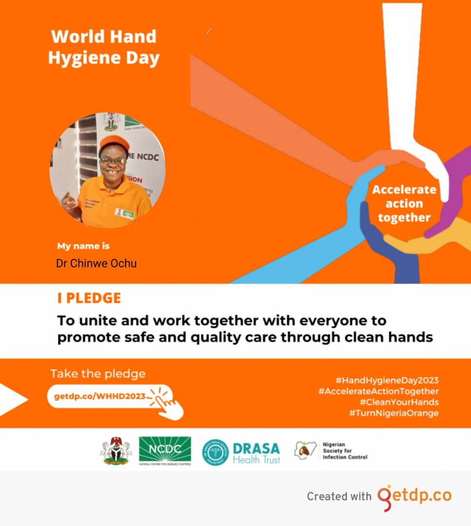 chinwe_ochu's tweet photo. #HandsHygieneDay2023 
#AccelerateActionTogether
#CleanYourHands
#TurnNigeriaOrange https://t.co/cxC7EzhxmL