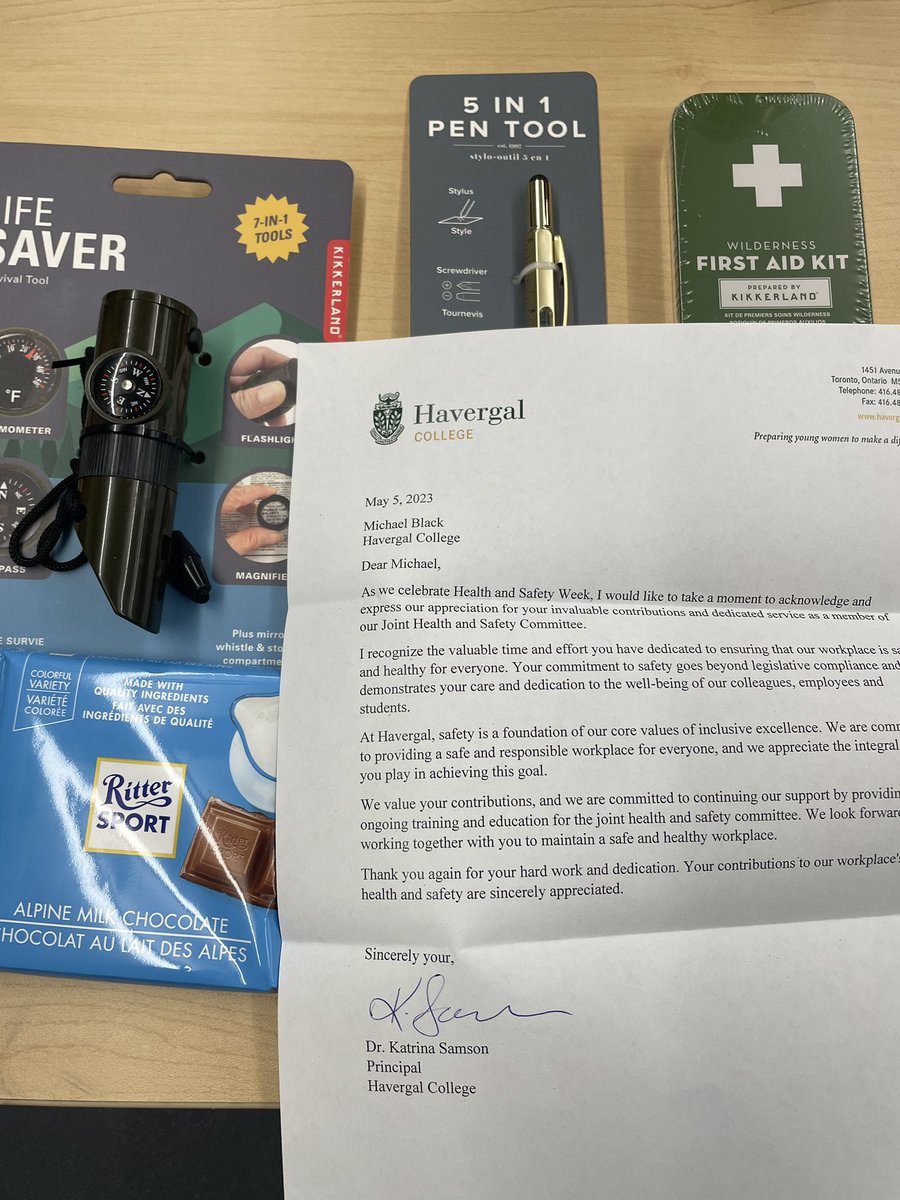 What a pleasant surprise! Thanks <a href="/Havergal/">John Havergal</a> #HealthandSafetyWeek