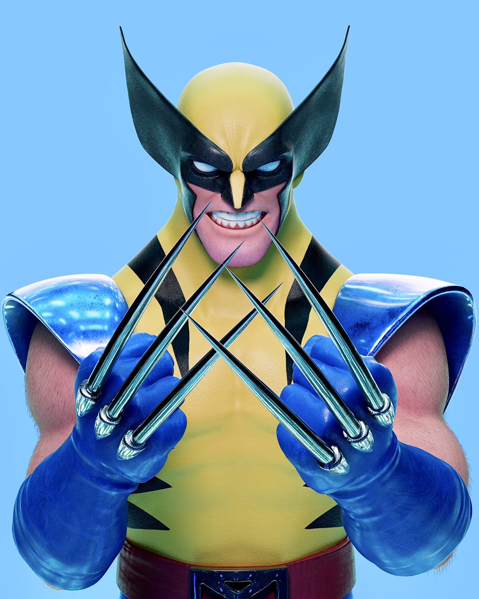 RickyBabaTweets's tweet photo. Wolverine from X-Men ❌ #xmen #wolverine #zbrush #madewithzbrush #disney #3Dart #marvel #skybox #topps #psacard https://t.co/eKmYDz3bqo