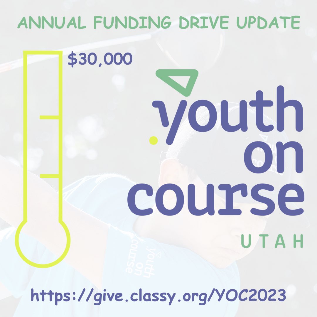 It's that time again! Our Annual Funding Drive for @yocgolf Utah is underway! Visit give.classy.org/YOC2023 to give to the program and help us reach our goal of $30,000. Thank you for your support! ⛳️ #utahgolf