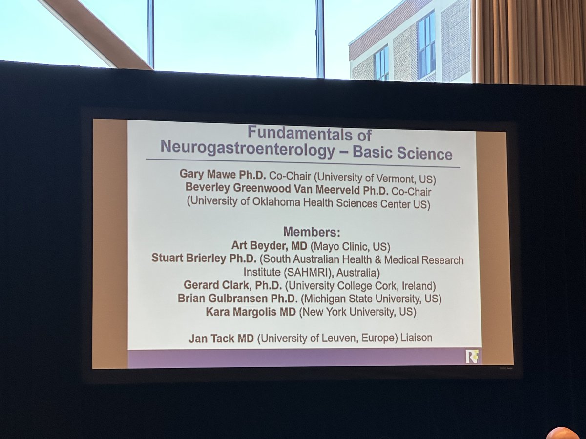BeyderLab's tweet image. Dr. Beverly Greenwood-Van Meerveld presented and rocked it 🤘🤘🤘on behalf of the  #basic_science of #DGBI group for @Romefoundation @DDWmeeting #DDW2023 with Dr. Kara Margolis, but we are missing Drs. Gary Mawe, Stu Brierley, Brian Gulbransen and Gerard Clarke
