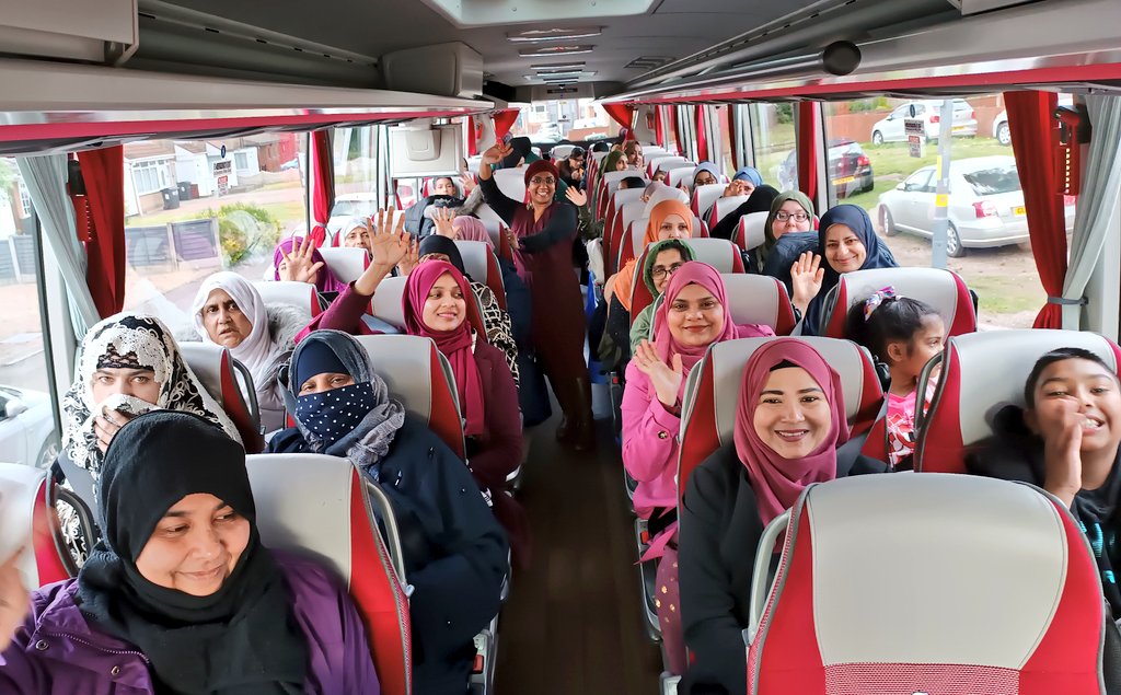 SaathiHouse's tweet photo. It's a beautiful afternoon as our ladies are all headed off to @ComptonVerney to see their work make up a part of the #MischiefMaking exhibition, showcasing creative artwork they've produced in collaboration with artist Jane Thakoordin and creative producer @dee_visuale. ๐๐๐งกโค๏ธ https://t.co/ojgsVqyMth