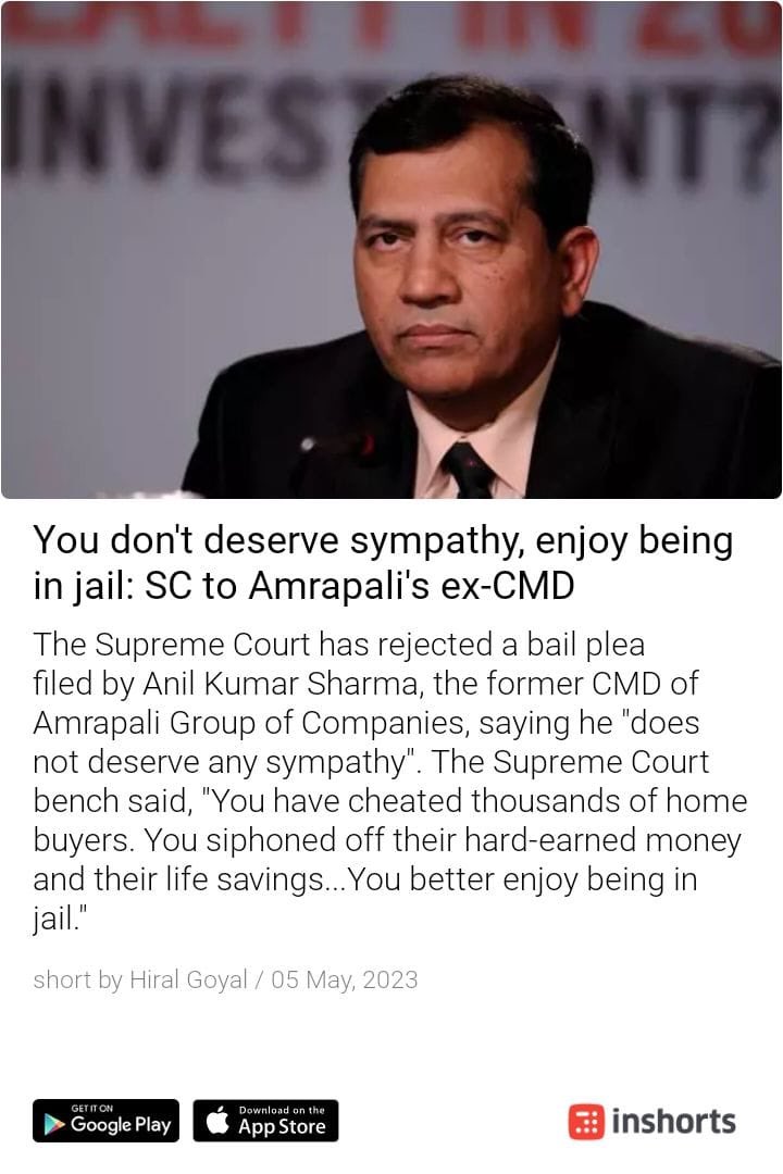 @ HardeepSPuri 🙏 y not for Jaypee? Whose patronage he enjoys and Suraksha is turning out like Jaypee? No 3600 crores in escrow for construction?