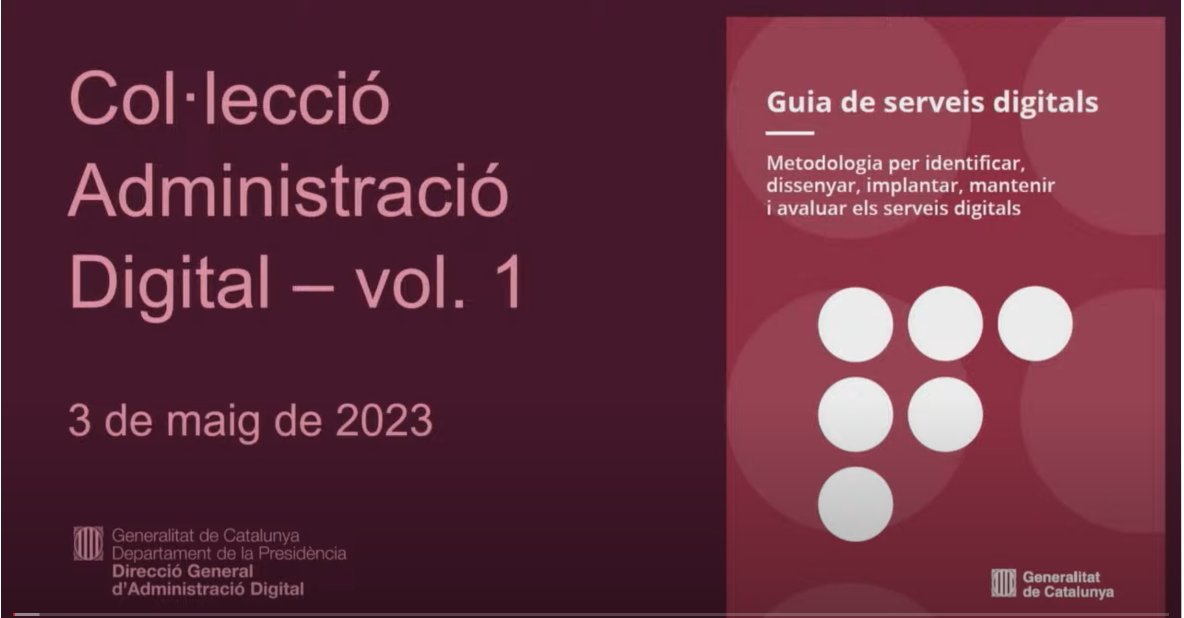 NuriaEspuny's tweet photo. "A la guia hi trobem precisament això, com millorar els serveis als ciutadans utilitzant les darreres metodologies de desenvolupament digital"
https://t.co/wSYWmKcxSw https://t.co/R7VNRVmlh3