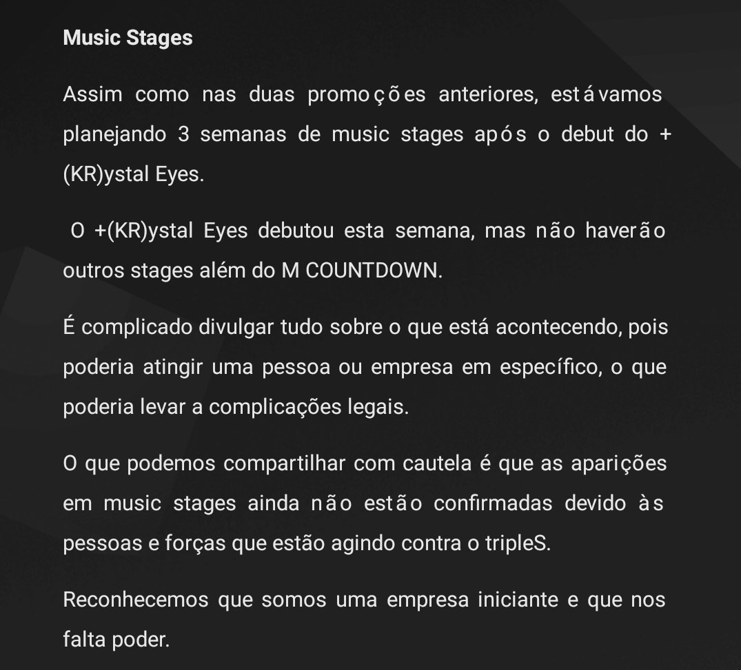 tripleSbraSil's tweet photo. #tripleSinfo | 🚨 Tradução da nota de desculpas da MODHAUS sobre alguns problemas relacionados ao +(KR)ystal Eyes e como forças externas estão boicotando o grupo.

#savetripleS

#tripleS #트리플에스 #トリプルS #KRystalEyes https://t.co/HVec8Q7AM1