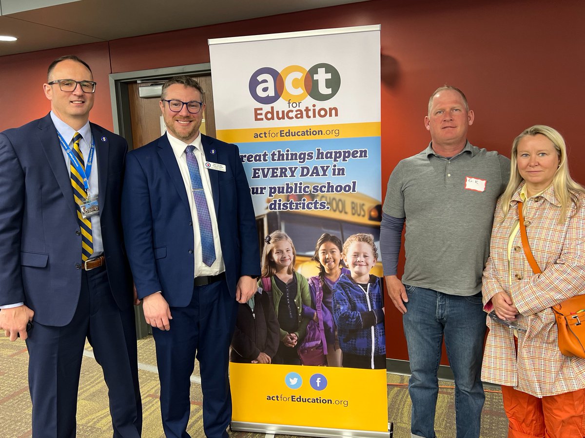 WestIrondequoit's tweet photo. 🌲THANK YOU! Erik Matzky, owner of HIGH FALLS TREE SERVICE (HFTS), was honored this morning at Act For Education’s annual Community Champion breakfast.
He is pictured below with his wife, Bethany, WICSD Supt. Aaron Johnson & Board of Ed. President, Matt Metras. #Act4Ed
1 of 2 https://t.co/zWRaFHHjh5