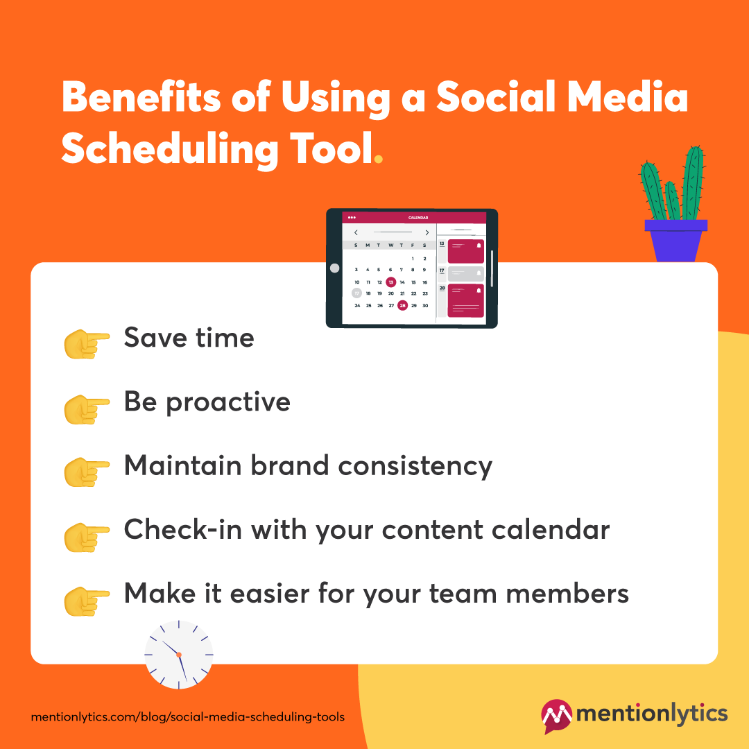 mentionlytics's tweet image. Do you use a social media scheduling tool to keep your brand’s social presence fresh and consistent?
If not, you should reconsider because it's the most helpful gift you can offer to your social team. And we can prove it with its main perks for your brand 👇
#schedulingtools