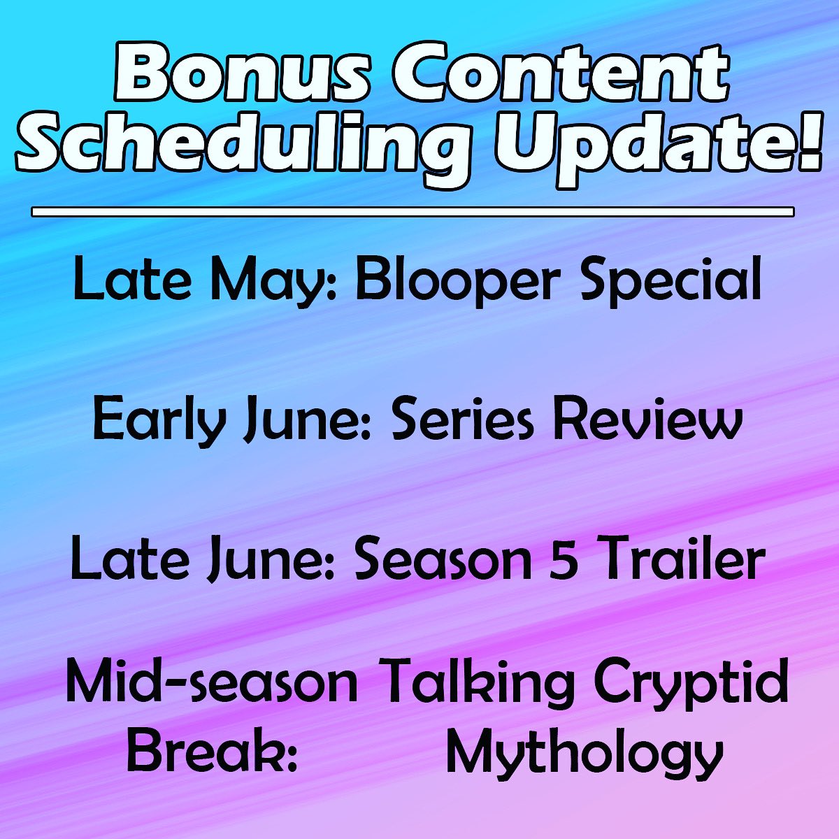 Cryptid Cape Podcast (archived) (@cryptidcape) on Twitter photo We're still working behind the scenes to get you some great bonus eps while preparing for the next season, so we'll need to move things around a bit, but don't worry, you'll still get all the great episodes we originally planned on, just a bit out of order! 
#podcast #audiodrama We're still working behind the scenes to get you some great bonus eps while preparing for the next season, so we'll need to move things around a bit, but don't worry, you'll still get all the great episodes we originally planned on, just a bit out of order! 
#podcast #audiodrama
