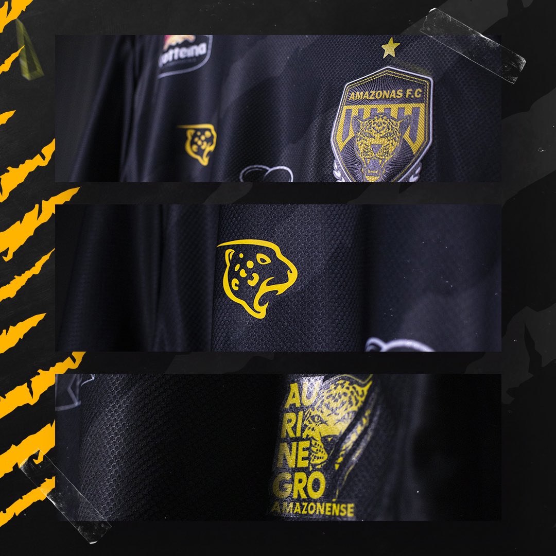 SuperBollaOfc's tweet photo. A onça-pintada chegou representando! 🐆🔥

Confira o novo manto do Amazonas!
Comenta aí pra gente o que você achou. 😉

#futebol #amazonas #amazonasfc #brasileirao2023 #superbolla https://t.co/SugLJQGAna