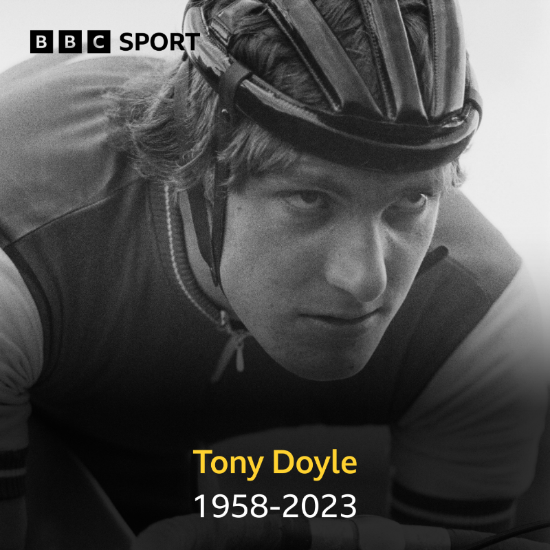 BBCSport's tweet photo. Britain's former world track champion Tony Doyle has died from pancreatic cancer at the age of 64.