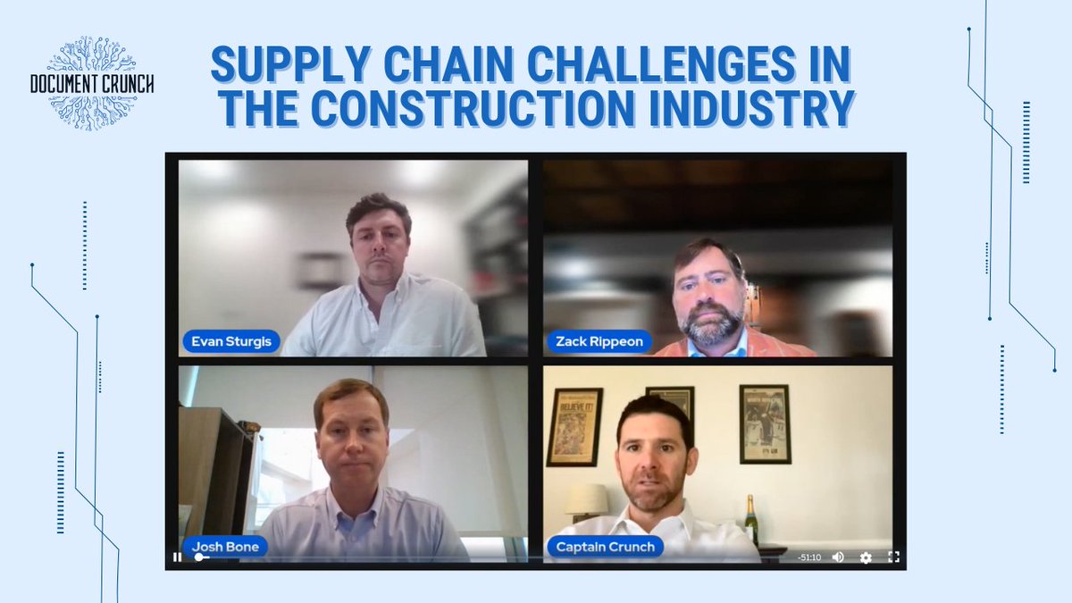 DocumentCrunch's tweet image. Did you happen to catch our webinar last month on supply chain issues in the construction industry? 🤔
In case you missed it, feel free to check it out here ➡ hubs.la/Q01NRrRs0

#construction #ContractCoPilot #CrunchAI #constructionindustry #constructiontech #contractAI