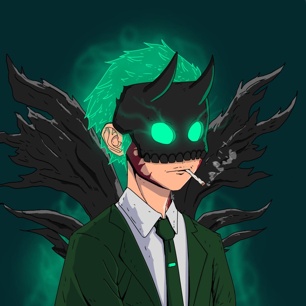 Meet Wizzle Aura... 🌱🔥 <a href="/TreedomCorp/">Treedom</a> 

I challenge the ENTIRE solana community to name one project with better art <a href="/Mellowkyokai/">Mellow</a>, If you do i'll send you some $guac 🥑... 👇🤭