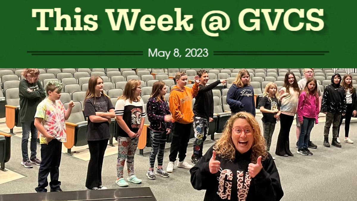 GenValleyNews's tweet photo. In this week’s newsletter:
✅VIDEO: Mindful Mondays with Ms. B.
✅Senior Spotlights: Lauren, Raygen, and Payton
✅Order your JAG Swag—shirts, hats, sweatshirts, and more!
✅Fun in the Jungle Camp
✅FFA Cornhole Tournament

Read this week’s newsletter at: https://t.co/13aviygIn4 https://t.co/XFIXZjJeIX