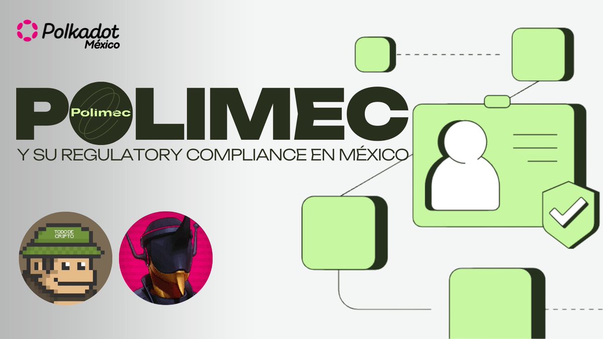 @PolimecProtocol está trabajando en llevar el levantamiento de capital al siguiente nivel. 💰

Cumple las regulaciones de Prevención del Lavado de Dinero y el registro de participantes de manera descentralizada con las credenciales de <a href="/Kiltprotocol/">田村 月乃</a>
