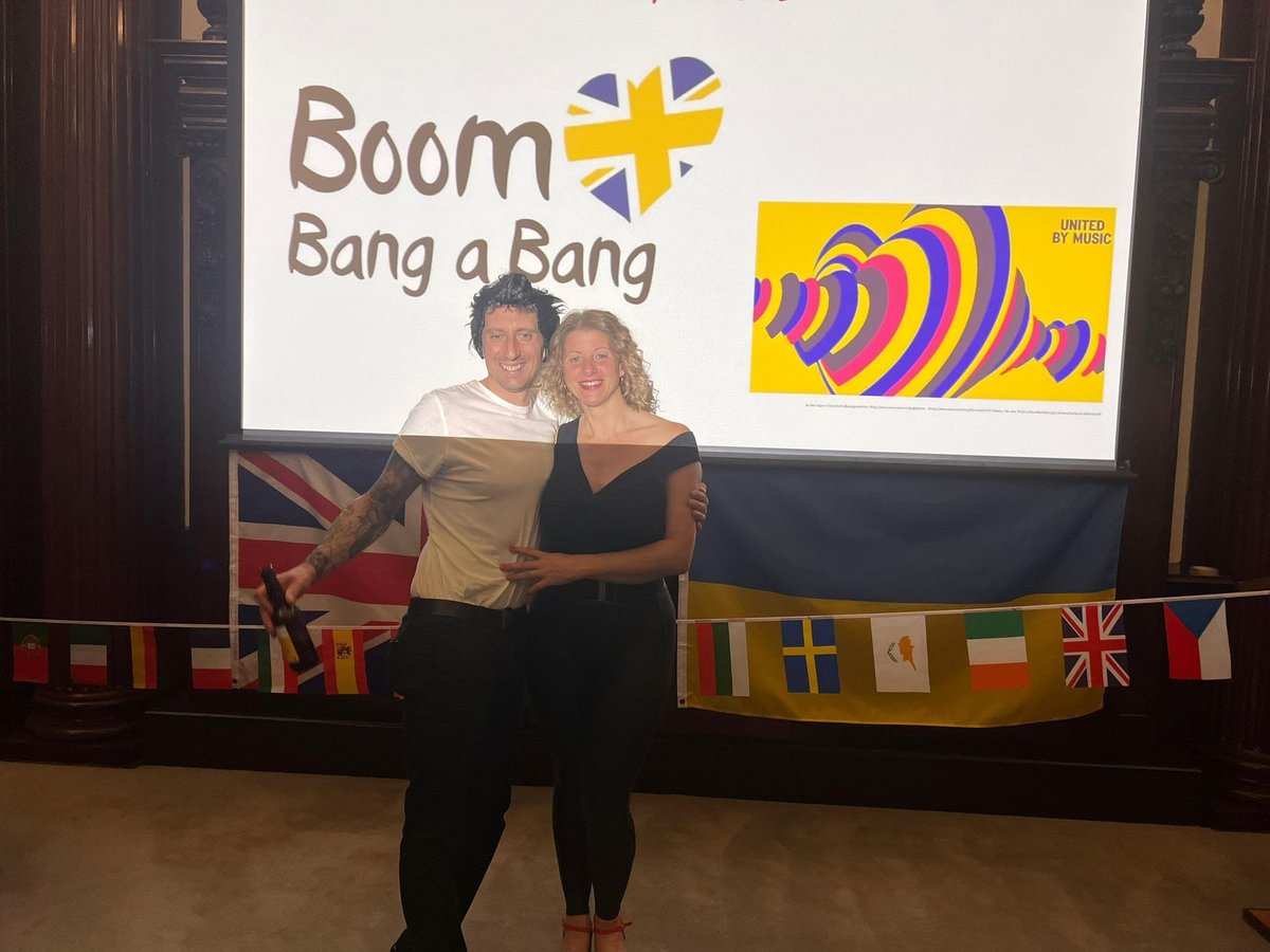 chrysalis_bicm's tweet photo. Last night, our directer @alilouward attended the #boombangabang eurovision event in Liverpool alongside @fletchers_group .This event was to raise money for the amazing @cbituk ! Thank for a brilliant evening with great company #BBAB2023 💜💙 https://t.co/4OBjwCSIs1
