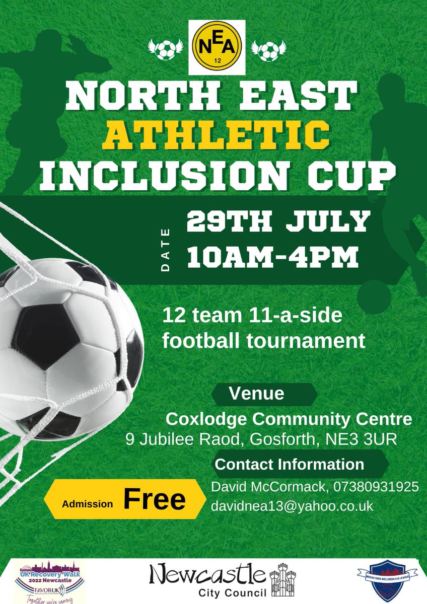 11sInclusion's tweet photo. Open to charity, inclusion teams great tournament 25 min games get in touch if interested https://t.co/5XurWo2y25