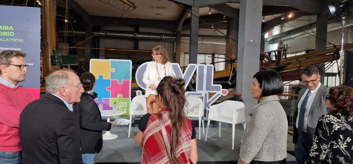comuniwelcome's tweet photo. Si comincia! #civilweek #civilweek2023 @EliSoglio @AngeloMoretti40 @ComuniVirtuosi @Corriere @CorriereBN https://t.co/vtQ3nIEDw3