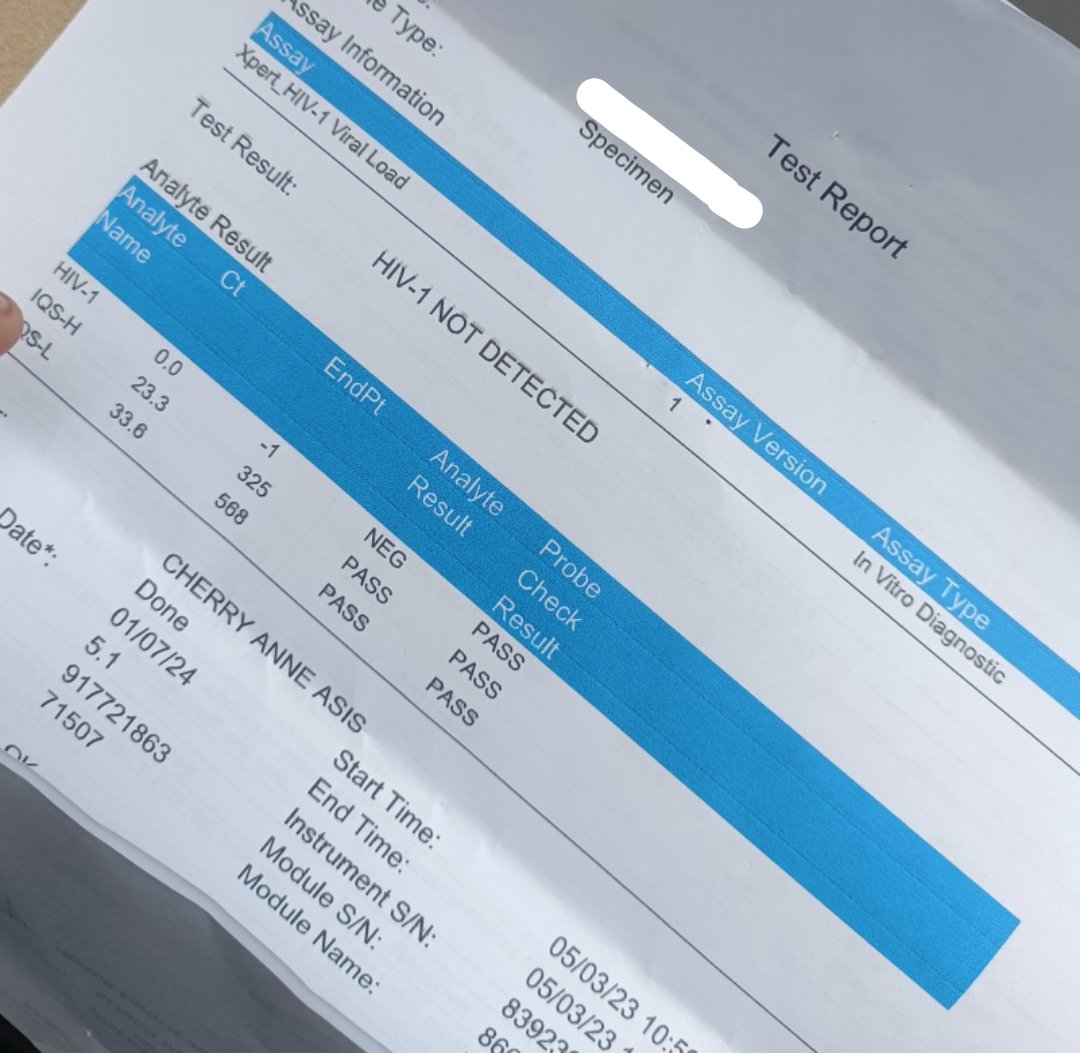 Migoy199's tweet photo. Bukod sa nagka jowa na ako, isa din to sa nagpasaya sa akin nung nakita ko result ko for the 3rd time 😭♥️😭 still UD . Continue taking ur meds mga bros and sis! Then sabayan nyo ng vitamins! It really helps! From 40 to 0 na sya .🤗🤗 Un lng Goodnight! 
#PLHIVdiaries #TELDY https://t.co/BM1bFmNp6I