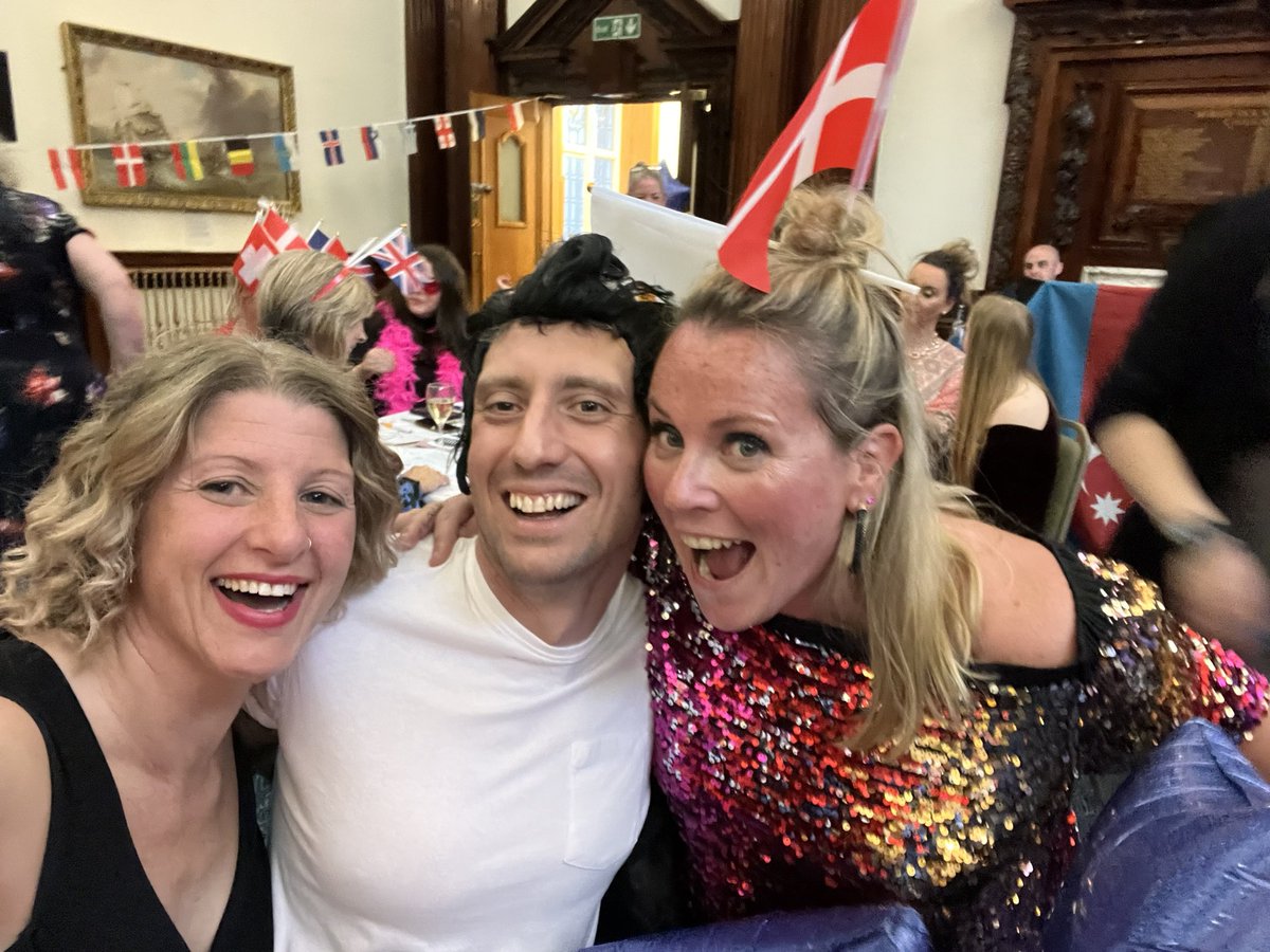 Alilouward's tweet photo. What a fantastic night at the @cbituk Boom Bang a Bang #Eurovision  fundraiser in #Liverpool 🥳 with the @Fletchers_Group https://t.co/z7sI3YI0p6
