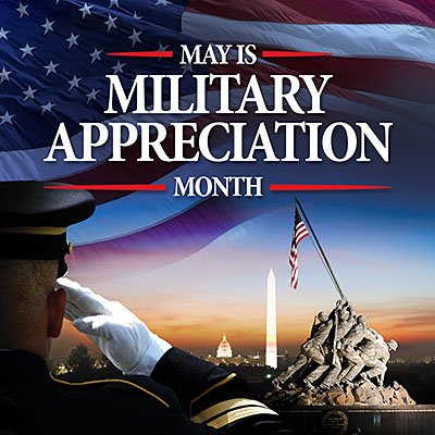 Honoring all who served! 
#MilitaryAppreciationMonth