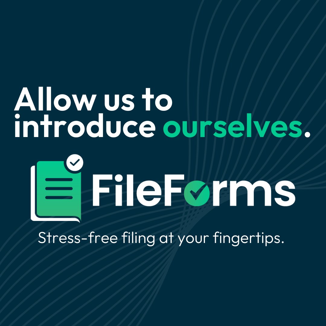 File_forms's tweet photo. Allow us to introduce ourselves. ๐ Welcome to Fileforms, a firm developed to support businesses and their advisors who are looking to file forms and reports accurately, compliantly, and efficiently. Intrigued? Stay connected for what's to come ๐ #FileForms #Business #Filing https://t.co/7ajamdt3o7