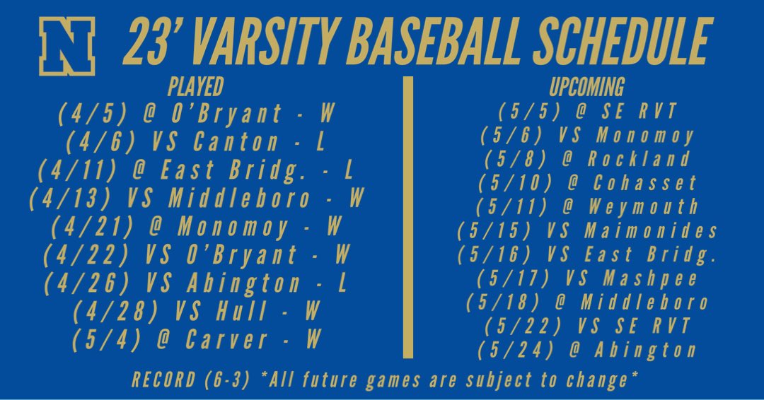 ClippersVB's tweet image. Official 23’ Schedule 

All time will be released prior to play 

From (1-2) to (6-3) the boys are on fire headed into the next 11 games. 

#RollClips