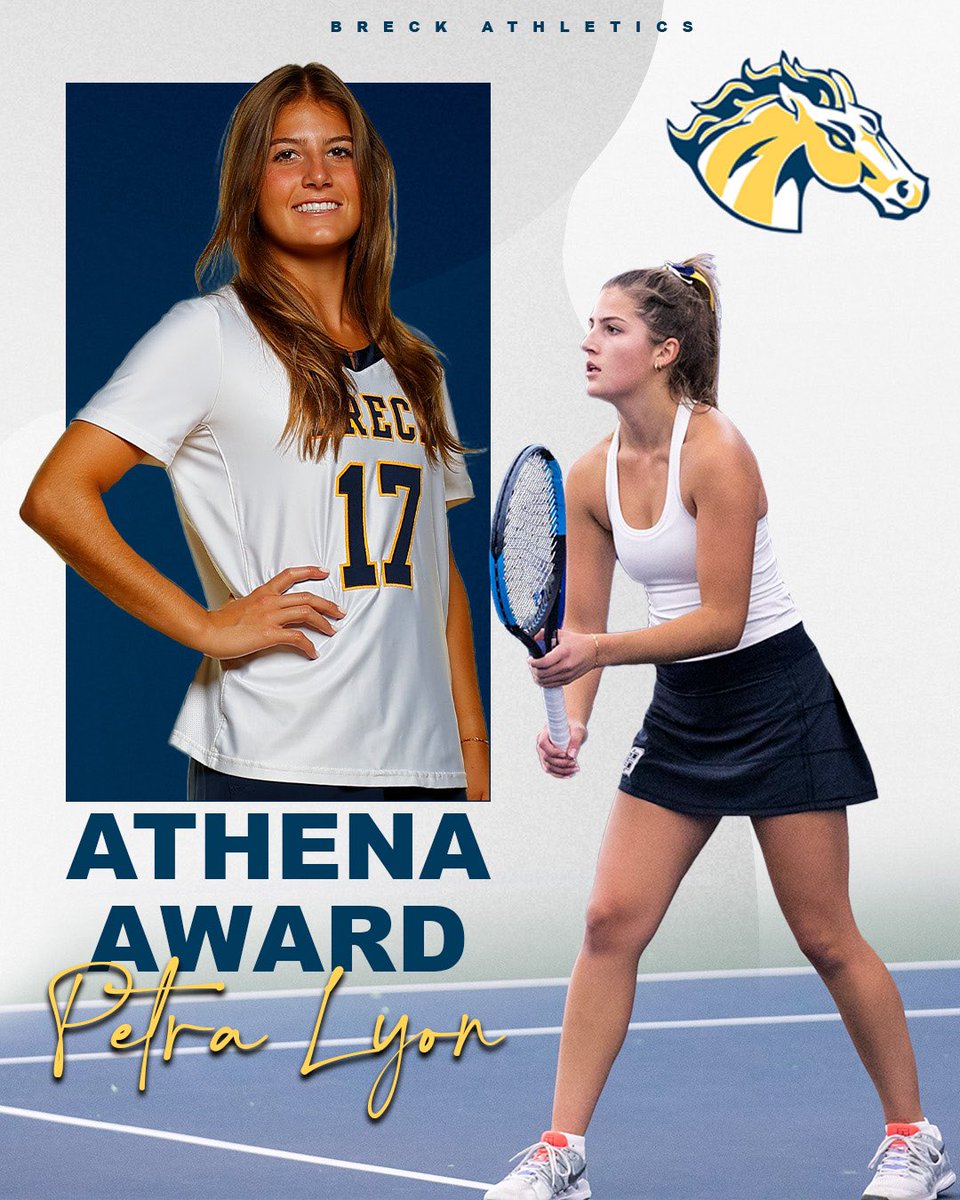 Congratulations to Petra Lyon ‘23 on winning Breck’s Athena Award #MustangProud #AlwaysaMustang