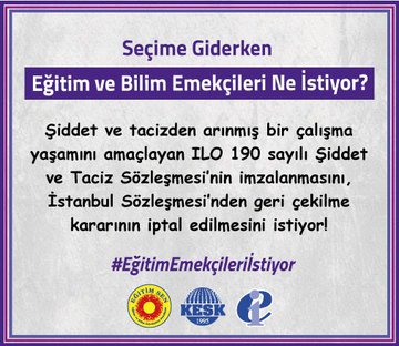 egitimsenizmir6's tweet photo. #EğitimEmekçileriİstiyor İstanbul Sözleşmesi'nden geri çekilme kararı iptal edilsin! https://t.co/NimV6Lfhd5
