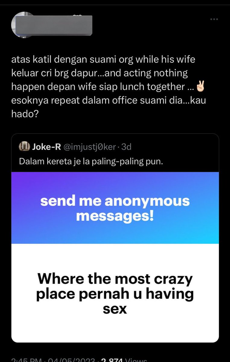 adlinakml's tweet photo. this is the wildest thing i’ve read today😭 fuck married closeted gays yall are bunch weird losers. kesian bini tu, kalau dah tahu tak attracted to women then leave ??? omg ??? https://t.co/wPqHdQ98DZ