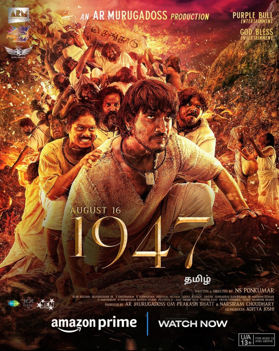 𝘿𝙅 𝘼𝙇𝙄 (@hisrath95) on Twitter photo Nice Movie!! Everyone’s performance are extraordinary especially <a href="/Gautham_Karthik/">Gautham Ram Karthik</a>, Pugazh and every other actors!! BGM and Songs by <a href="/RSeanRoldan/">Sean Roldan</a> are amazing! Please check out! <a href="/NsPonkumar/">NS Ponkumar</a>
Rating: 4.25/5
#1947August16 Nice Movie!! Everyone’s performance are extraordinary especially <a href="/Gautham_Karthik/">Gautham Ram Karthik</a>, Pugazh and every other actors!! BGM and Songs by <a href="/RSeanRoldan/">Sean Roldan</a> are amazing! Please check out! <a href="/NsPonkumar/">NS Ponkumar</a>
Rating: 4.25/5
#1947August16