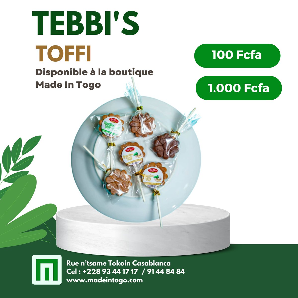 madeintogo_com's tweet photo. On parle , tu parles , as-tu déjà goutté au succulent #toffi de chez #tebbi's?😌

Commandez dès maintenant sur 👉 https://t.co/KjD8zvlhF6

Tebbi's toffi disponibles en plusieurs saveurs à la boutique MADE IN TOGO.

Tel / Whasp:93 44 17 17 

#MadeinTogo #Togopride #Consommerlocal https://t.co/Iqy41tHUTQ