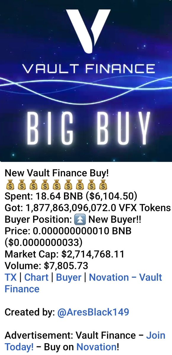 MoonProphecies's tweet photo. @Ralvero @TheVaultFinance @VaultNovation 

This one is gaining momentum.. 
#BullMarket
#1000XGems https://t.co/RZ3HcliiS4