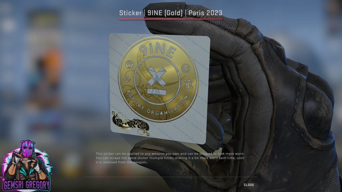gemsrigregory's tweet photo. How the Paris 2023 9ine stickers could've looked
#csgo https://t.co/WQATWGqf0C