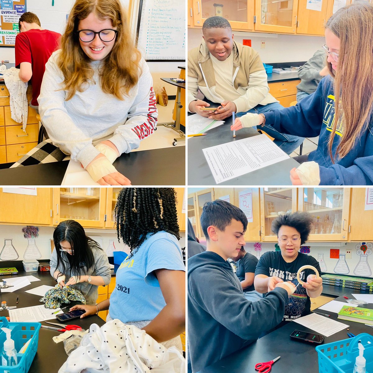 I love hearing “this was so much fun” on a Friday! Biology students learned about an important human hand adaptation - opposable thumbs 👍 <a href="/PHSWarriors1957/">PHS Warriors</a>