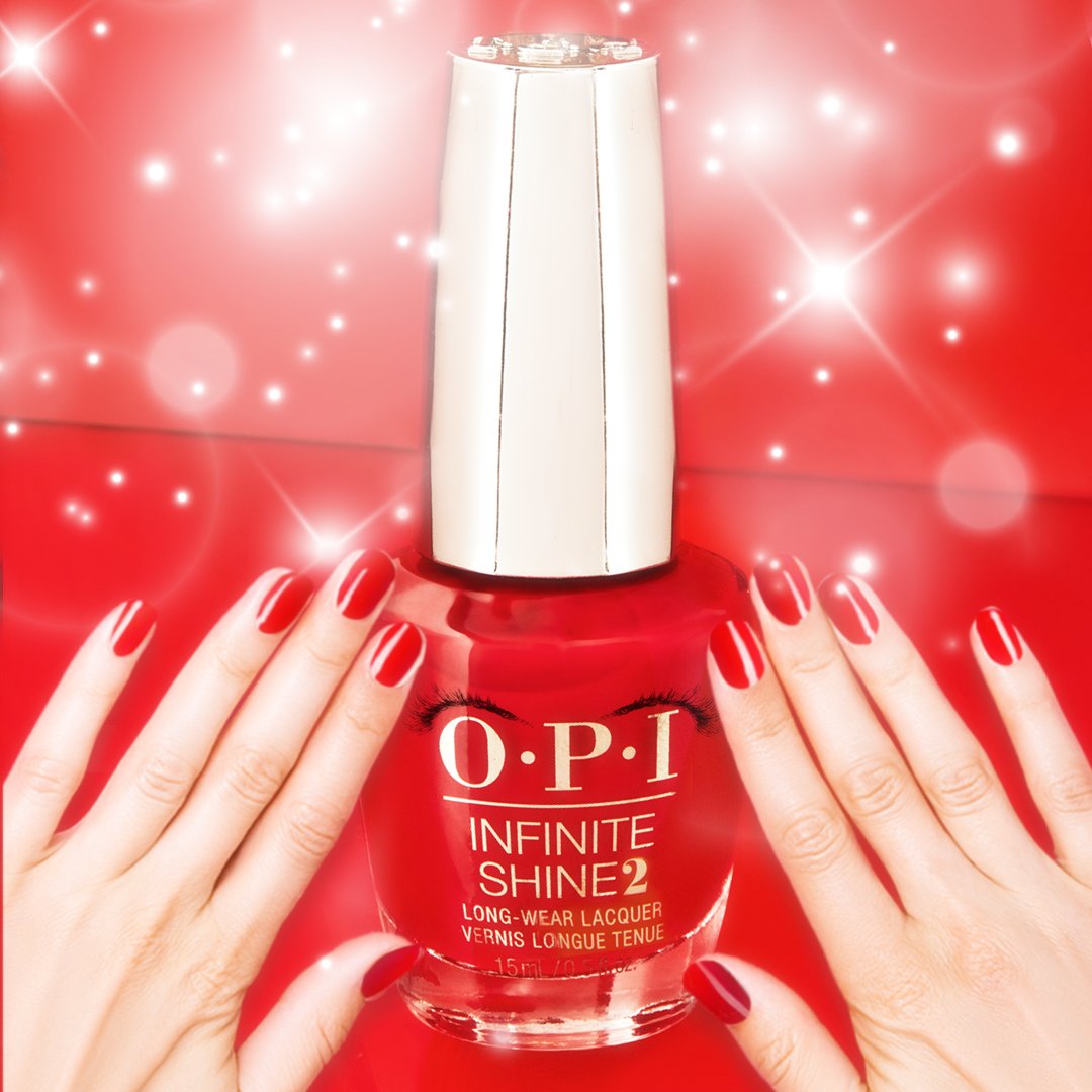 OPI Infinite Shine Red Nail Lacquer