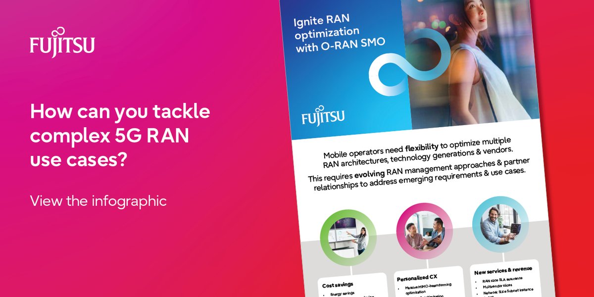 How will you ignite #OpenRAN optimization and monetize your network? Using the framework built by O-RAN ALLIANCE you can evolve #5G #NetworkAutomation with AI/ML and manage your network effectively

fujitsu.lookbookhq.com/smo-web/ignite…