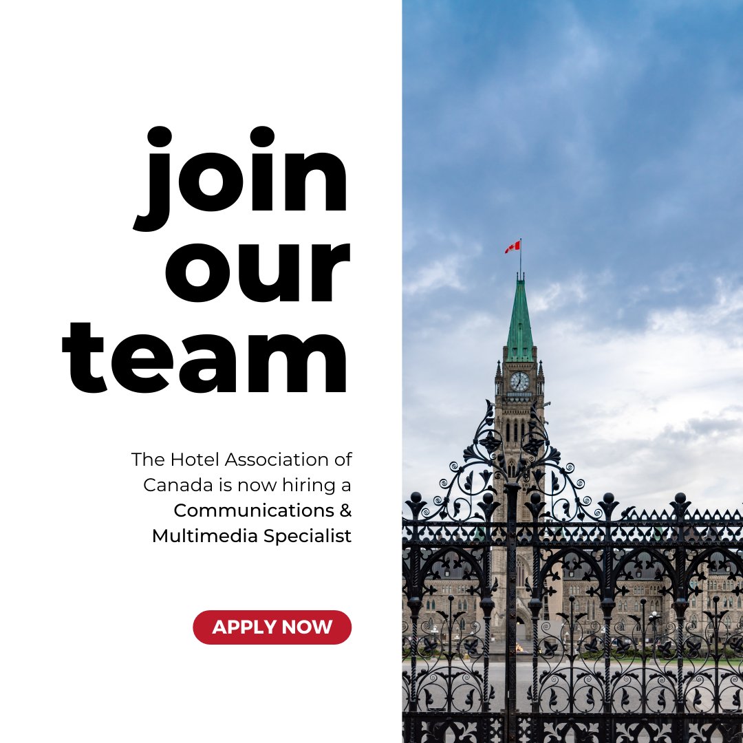 hotelassoc's tweet photo. We are a high-achieving, close-knit team searching for a talented Communications &amp; Multimedia Specialist!

If you are a highly organized graphic designer and video editor who's also an exceptional writer, this position is for you! https://t.co/yU6MkKckxq #hiring https://t.co/IZmLrC5TXi
