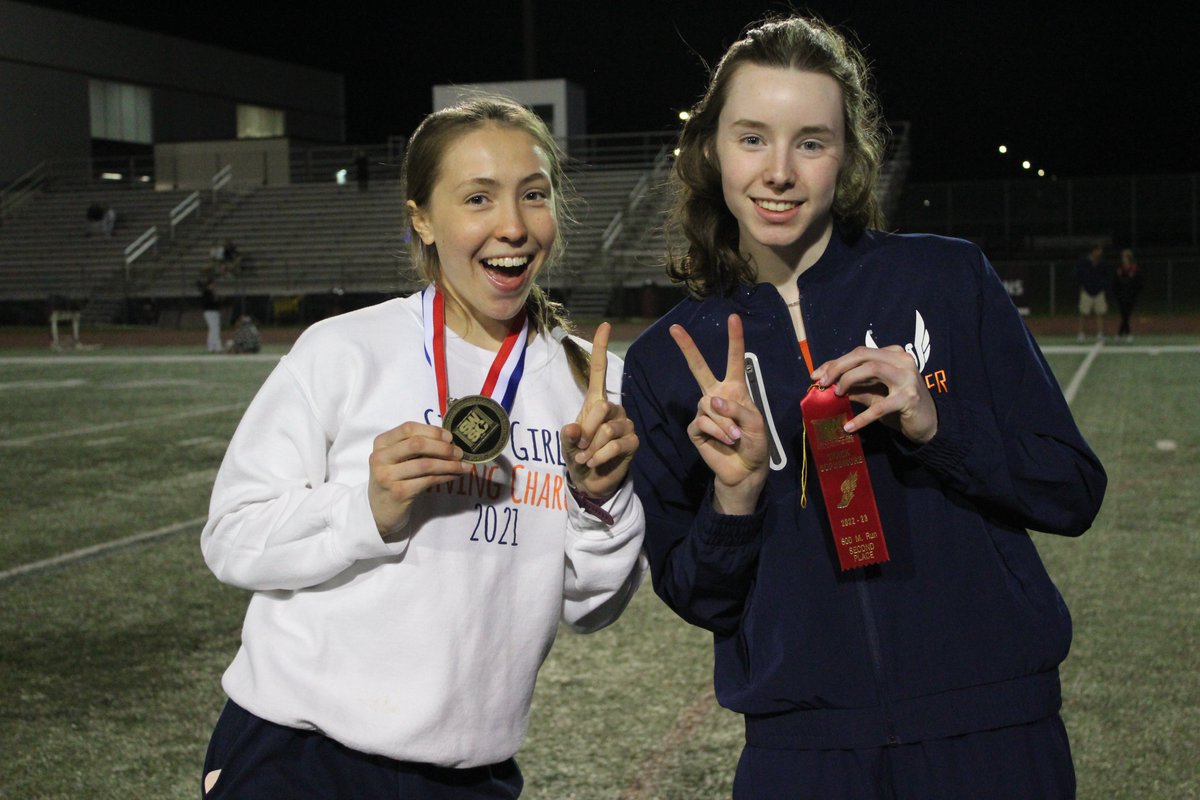 StaggGirlsTF's tweet photo. Congratulations to our Red Division All-Conference  Varsity Athletes!
Gwen Boettinger - 2nd Place HJ
Jenna Shaabna - 2nd Place Shot Put
Nickie Rudnik - 2nd Place 400m Dash
Amanda Pocica - 1st Place 800m Run https://t.co/mM8ayTvnyb