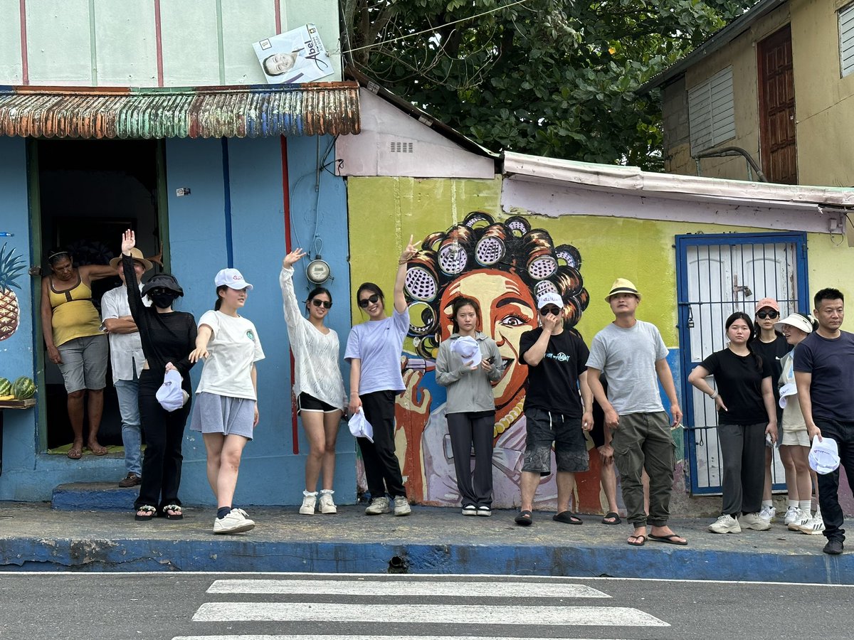ChinaEmbajadaRD's tweet photo. La cultura no sólo está en el escenario sino también en las calles. Acrobáticas de la provincia de Hunan llegaron a @AlcaldiadeStgo para transmitir la amistad y entusiasmo🇨🇳🤝🇩🇴de pueblo a pueblo. https://t.co/AqIiZzDKCE
