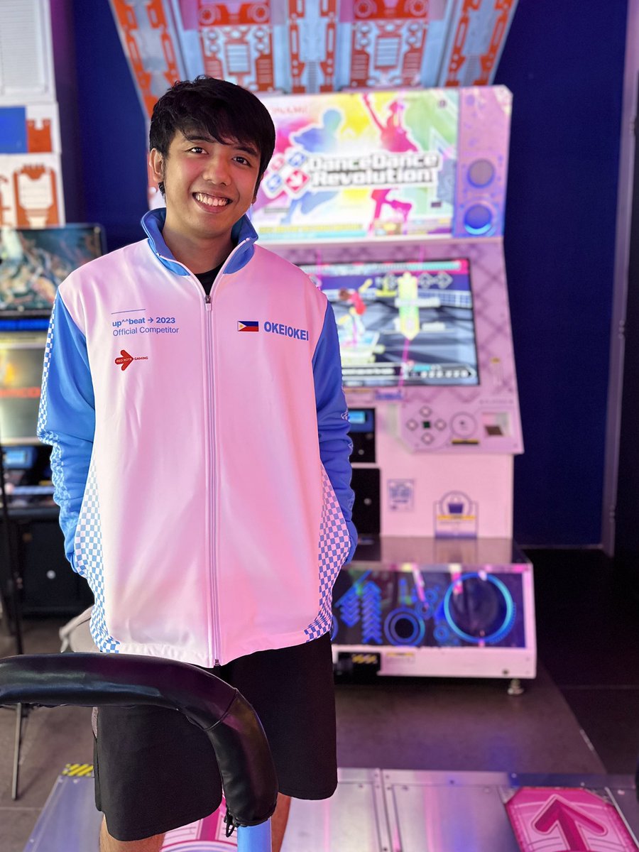 okeiokei__'s tweet photo. up^^beat2023 Jacket Received 😄!

Huge thanks to sir @ranatalus for this wonderful event! And also thanks to @RedNoteGaming !

It's my first time to join U.S.A international event! It was fun!

I ranked 16 on qualifiers!

It motivates me to improve my techniques when I play DDR. https://t.co/Hdc1pULkIS