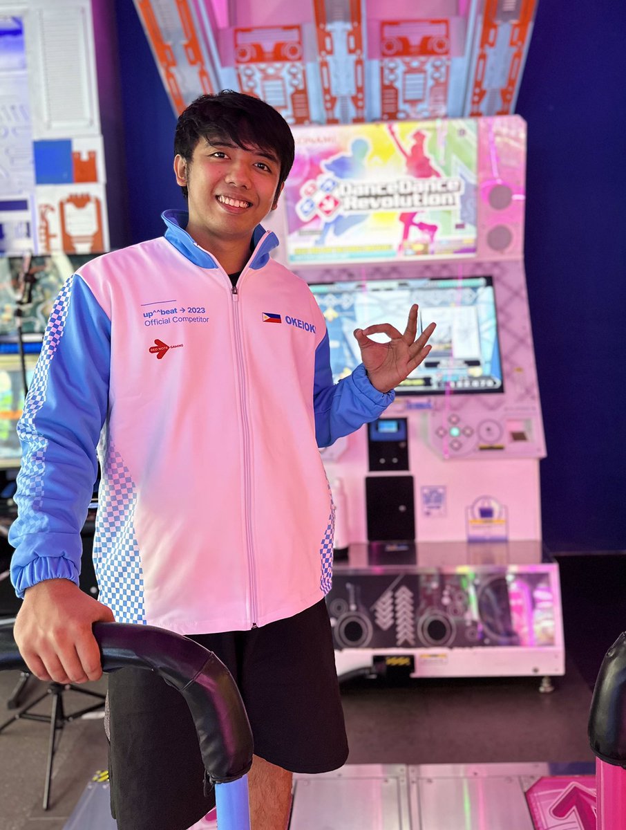 up^^beat2023 Jacket Received 😄!

Huge thanks to sir <a href="/ranatalus/">bsky: ranatalus@ddrextre.me</a> for this wonderful event! And also thanks to <a href="/RedNoteGaming/">Red Note Gaming</a> !

It's my first time to join U.S.A international event! It was fun!

I ranked 16 on qualifiers!

It motivates me to improve my techniques when I play DDR.