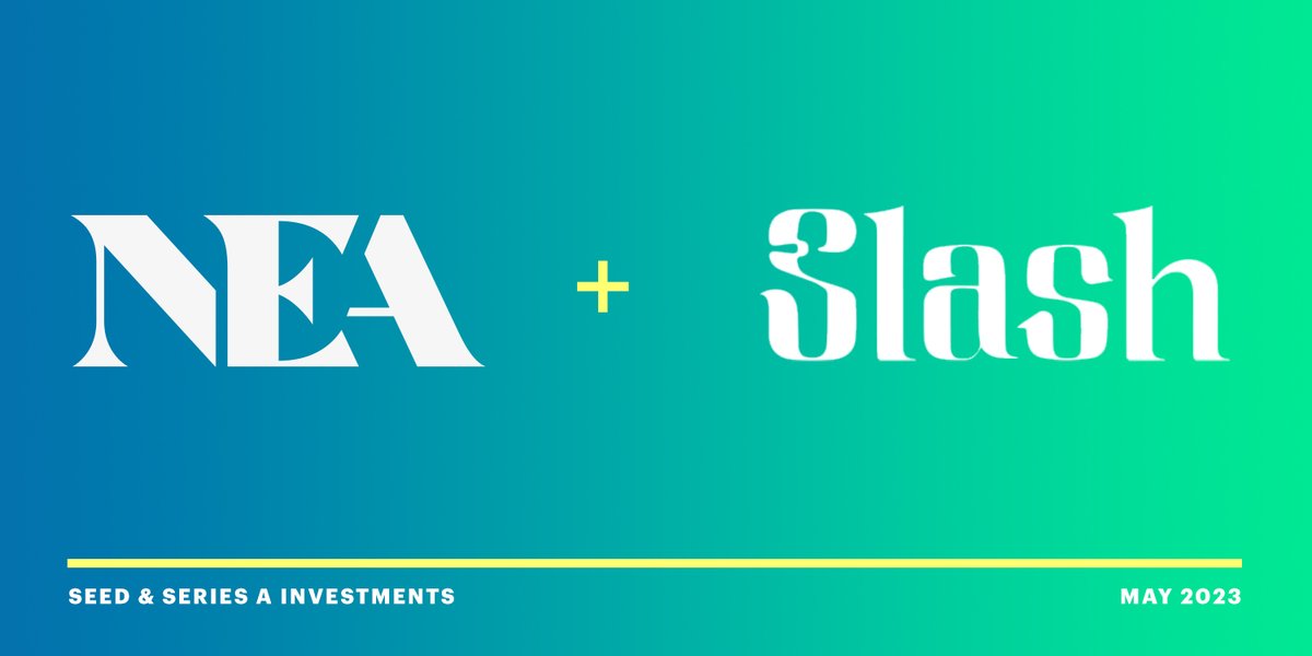 NEA (@nea) on Twitter photo 🎉 Congratulations, <a href="/slashapp/">Slash</a>! $19M raised to build a bank for the hustle economy. 💰 💪🏽
We're thrilled to be working with <a href="/victorcardenas/">Victor Cardenas Codriansky</a> <a href="/kevinbai0/">Kevin Bai</a>! 🤩
Details via <a href="/TechCrunch/">TechCrunch</a>: techcrunch.com/2023/05/04/sla… 🎉 Congratulations, <a href="/slashapp/">Slash</a>! $19M raised to build a bank for the hustle economy. 💰 💪🏽
We're thrilled to be working with <a href="/victorcardenas/">Victor Cardenas Codriansky</a> <a href="/kevinbai0/">Kevin Bai</a>! 🤩
Details via <a href="/TechCrunch/">TechCrunch</a>: techcrunch.com/2023/05/04/sla…