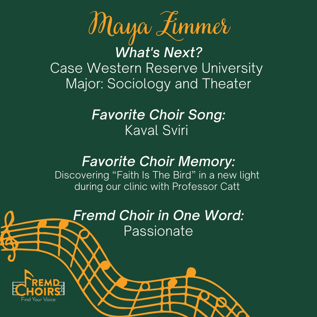 Congratulations, Maya!!💚💛