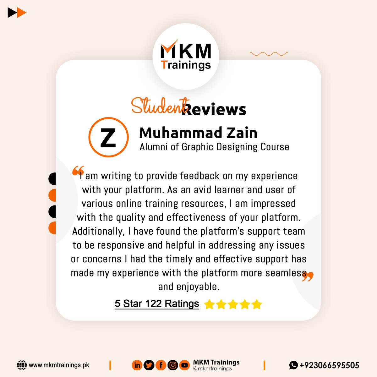 mkmtrainings's tweet photo. 𝐑𝐞𝐯𝐢𝐞𝐰 𝐛𝐲 𝐨𝐮𝐫 𝐃𝐞𝐝𝐢𝐜𝐚𝐭𝐞𝐝 𝐒𝐭𝐮𝐝𝐞𝐧𝐭𝐬, 𝐰𝐞 𝐚𝐫𝐞 𝐣𝐮𝐬𝐭 𝐩𝐫𝐨𝐮𝐝 𝐨𝐟 𝐲𝐨𝐮

 #StudentTestimonials #StudentVoices #StudentSuccess #InstitutePride #Lifeatmkmtrainings #FutureLeaders #StudentJourney #LearningExperience #studentlife #AlumniSuccess https://t.co/pnOWSWtkJe