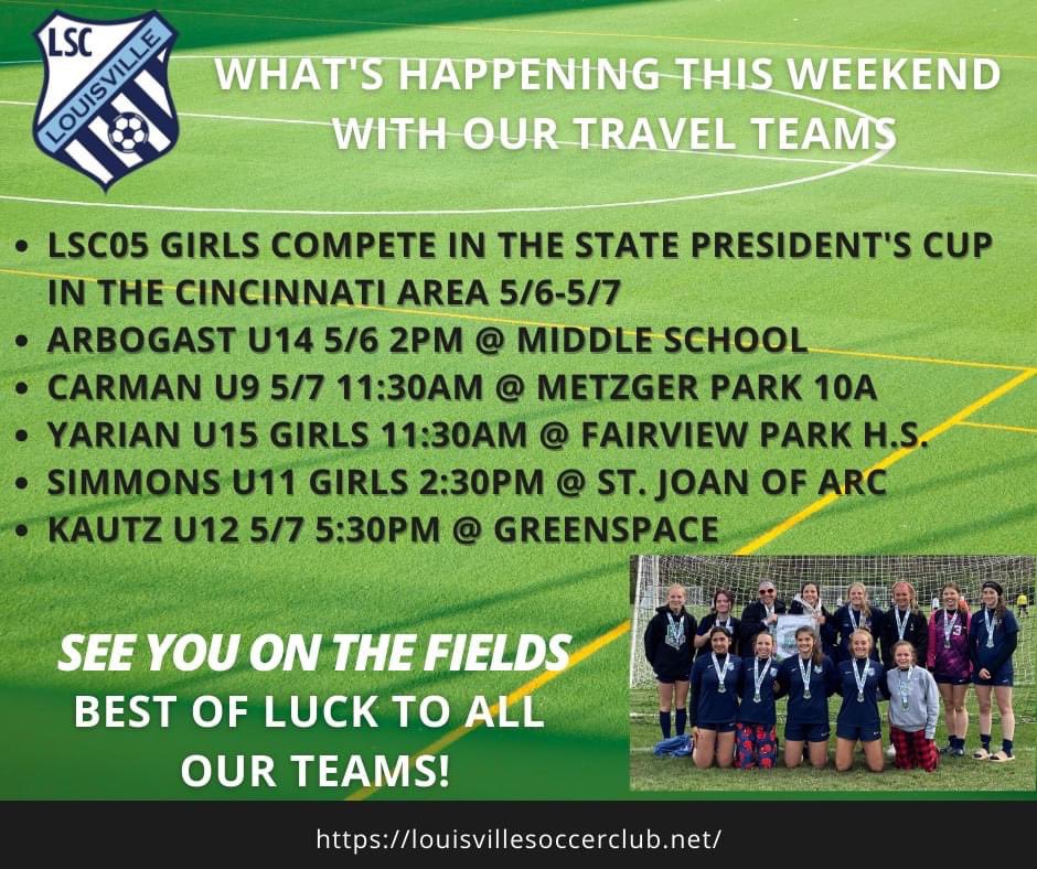 This weekend’s travel soccer update #louisvillesoccerclub