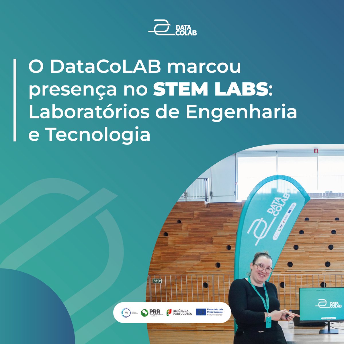 Data_CoLAB_INFO's tweet image. O #DataCoLAB marcou presença no #STEMLABS: Laboratórios de Engenharia e Tecnologia, no passado dia 4 de maio, no Centro Cultural de Viana do Castelo. No âmbito do Programa #EngenheirasPorUmDia, o evento teve como tema central #GirlsInICTDay.